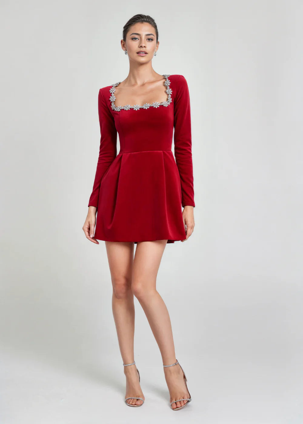 Mini-robe en velours Vera