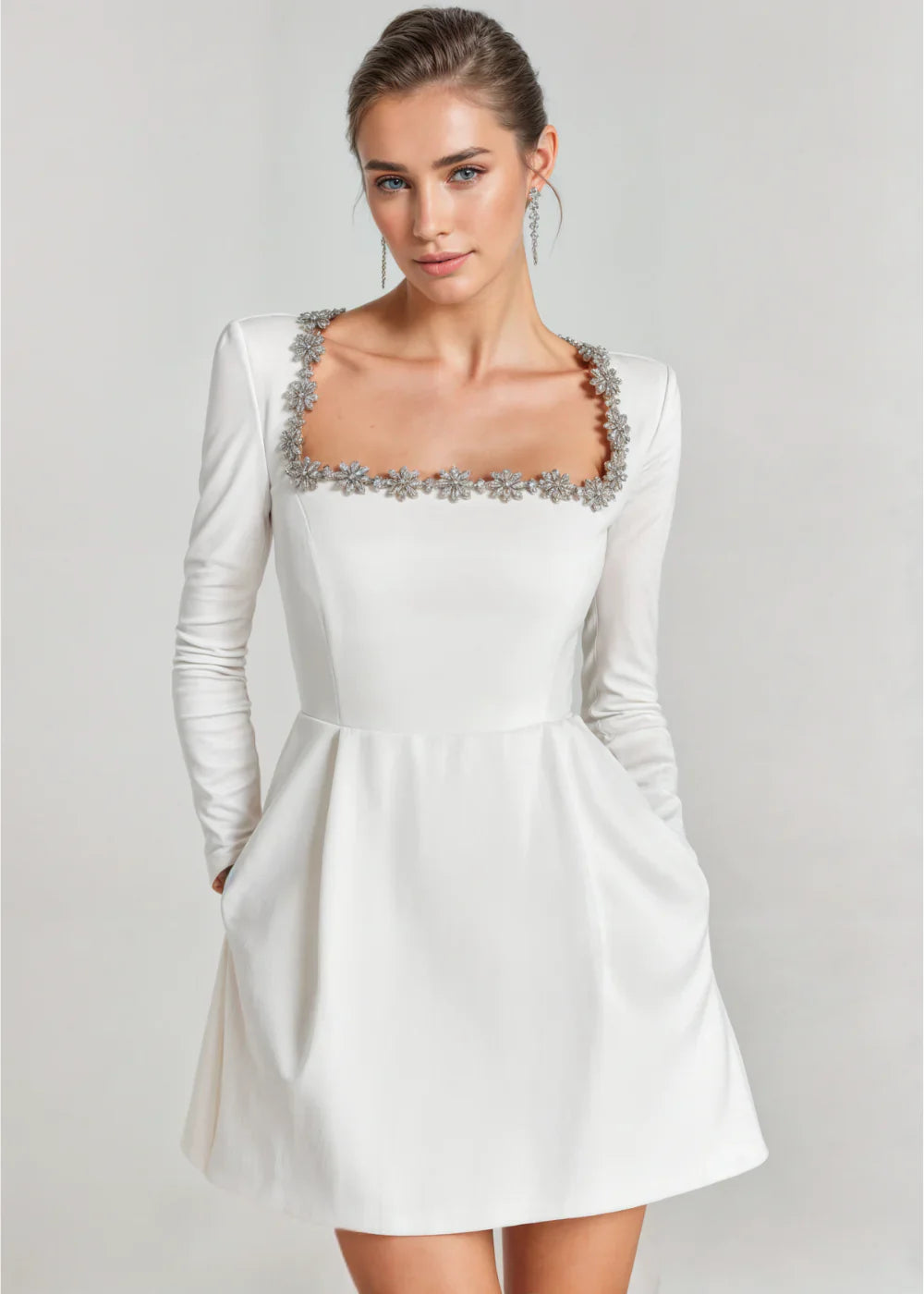 Mini-robe en velours Vera
