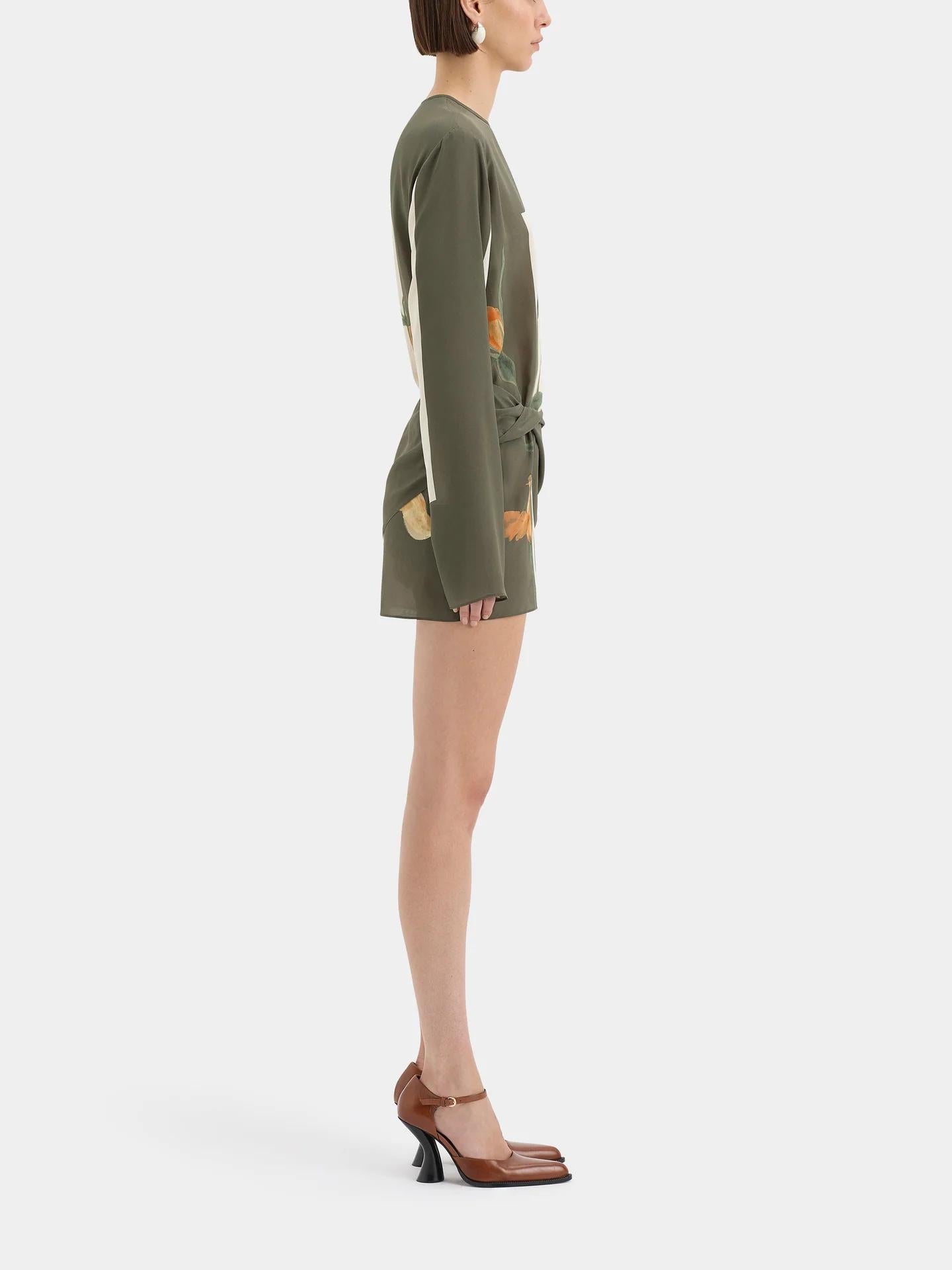 Robe courte torsadée Constance 