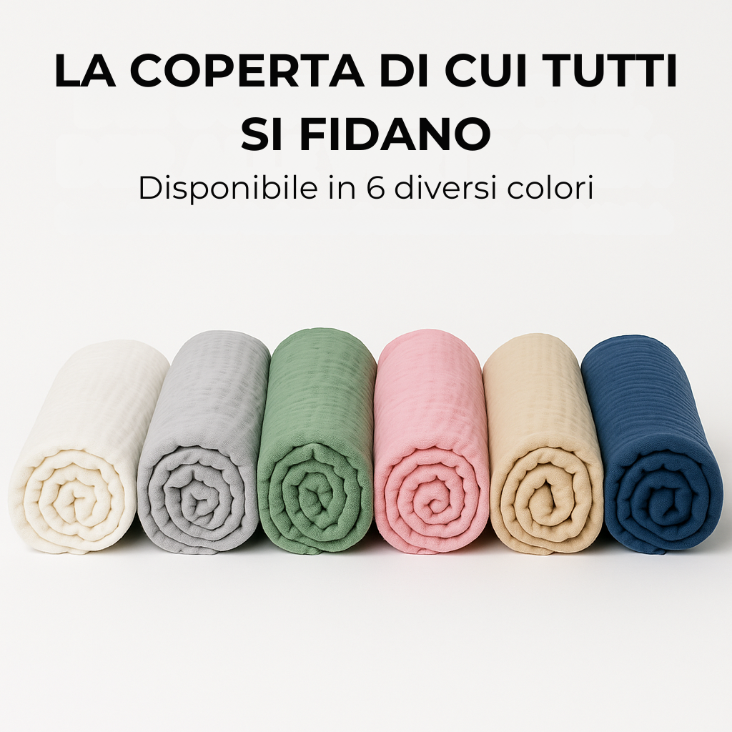 Coperta in Mussola MODENZA™ – Dormi profondamente, svegliati rinnovato
