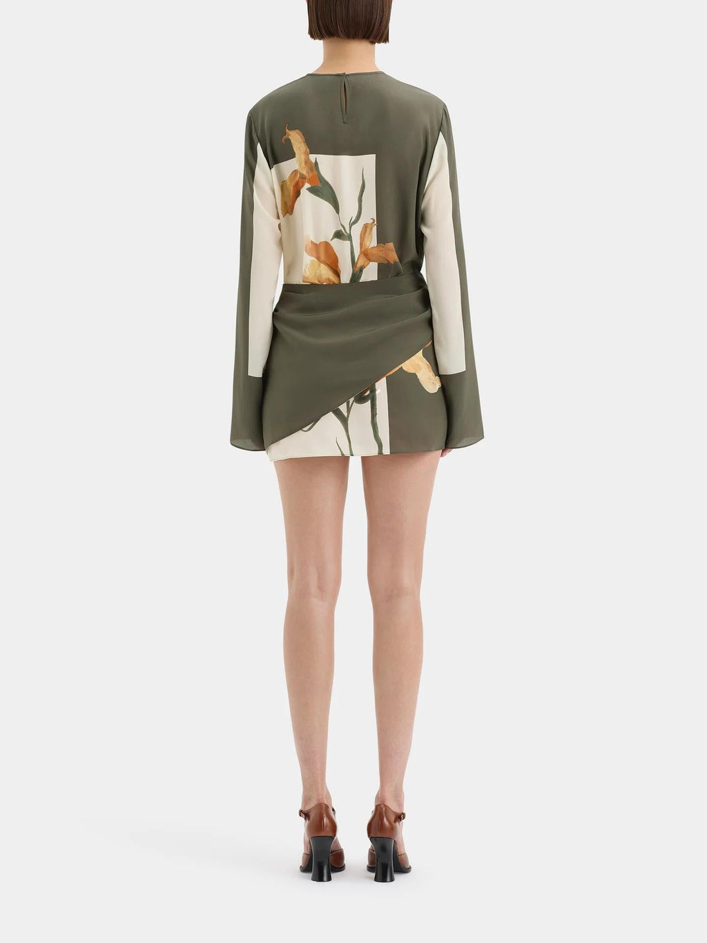 Robe courte torsadée Constance 