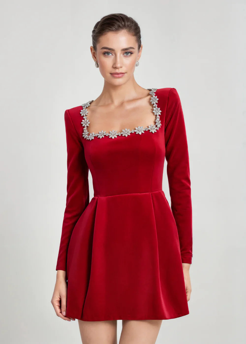Mini-robe en velours Vera