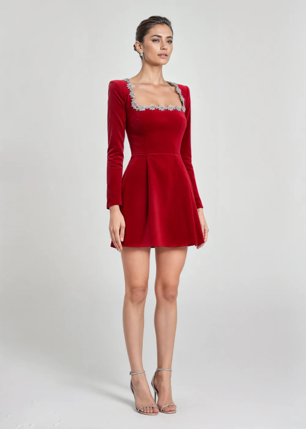 Mini-robe en velours Vera