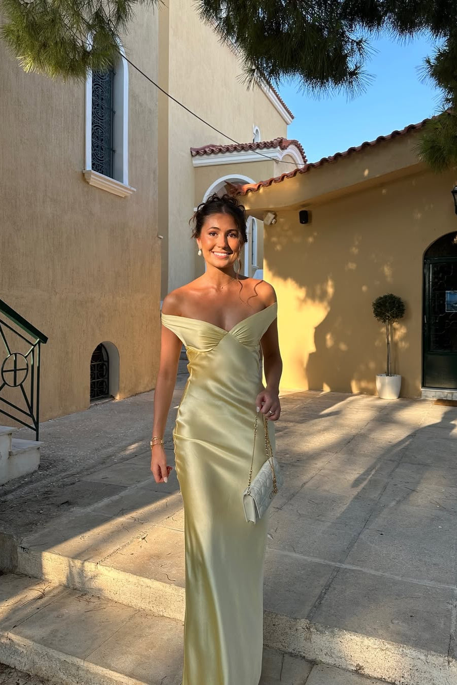 Emory | Robe longue dos nu en satin