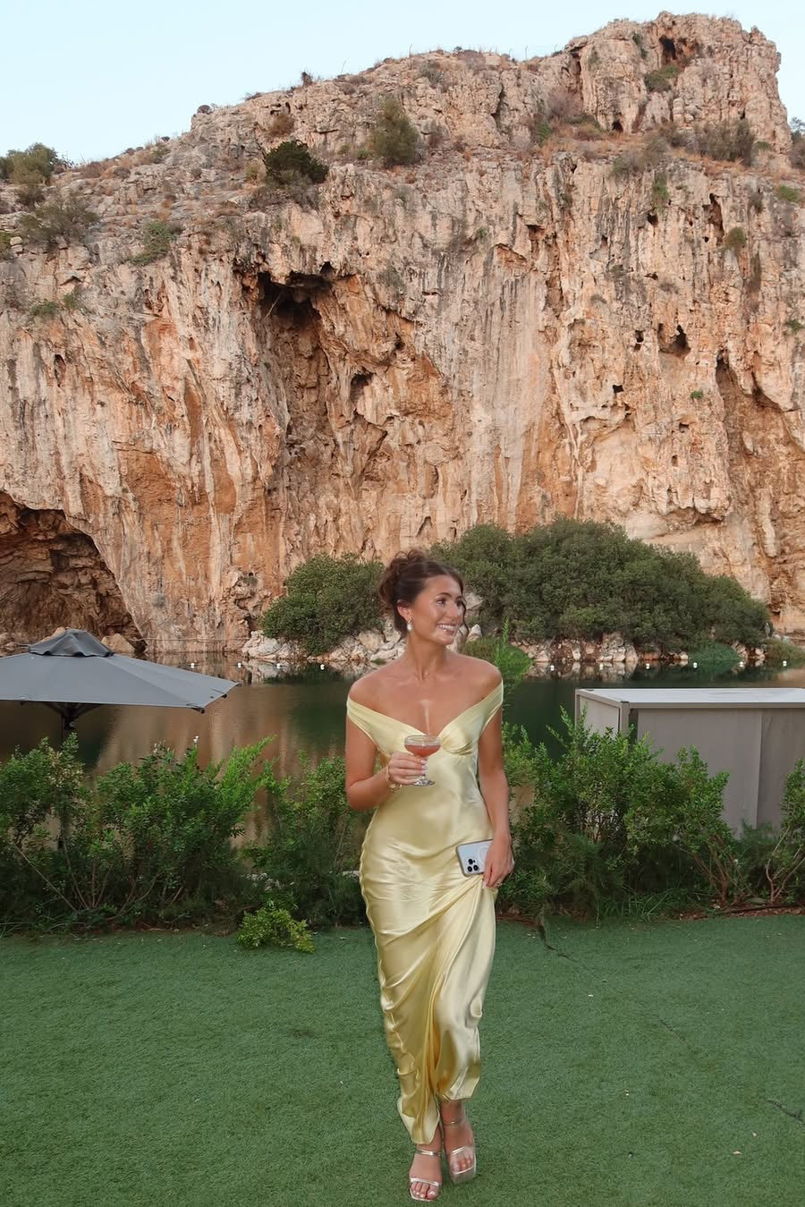 Emory | Robe longue dos nu en satin