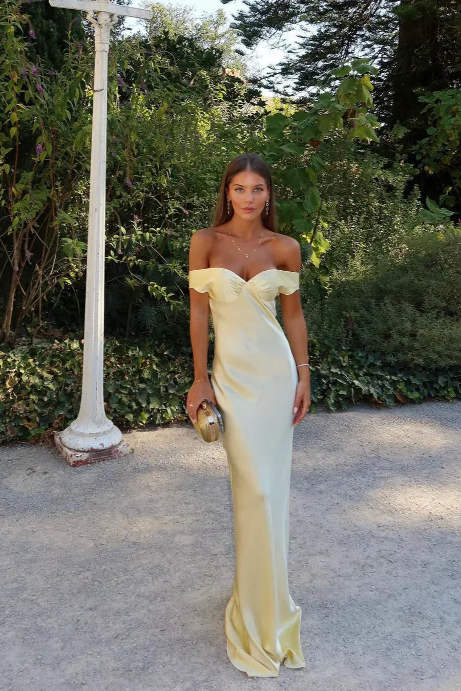 Emory | Satin Backless Maxi Dress