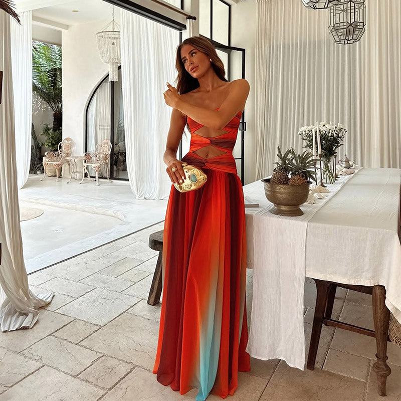 Laney | Robe longue bustier - MODENZA
