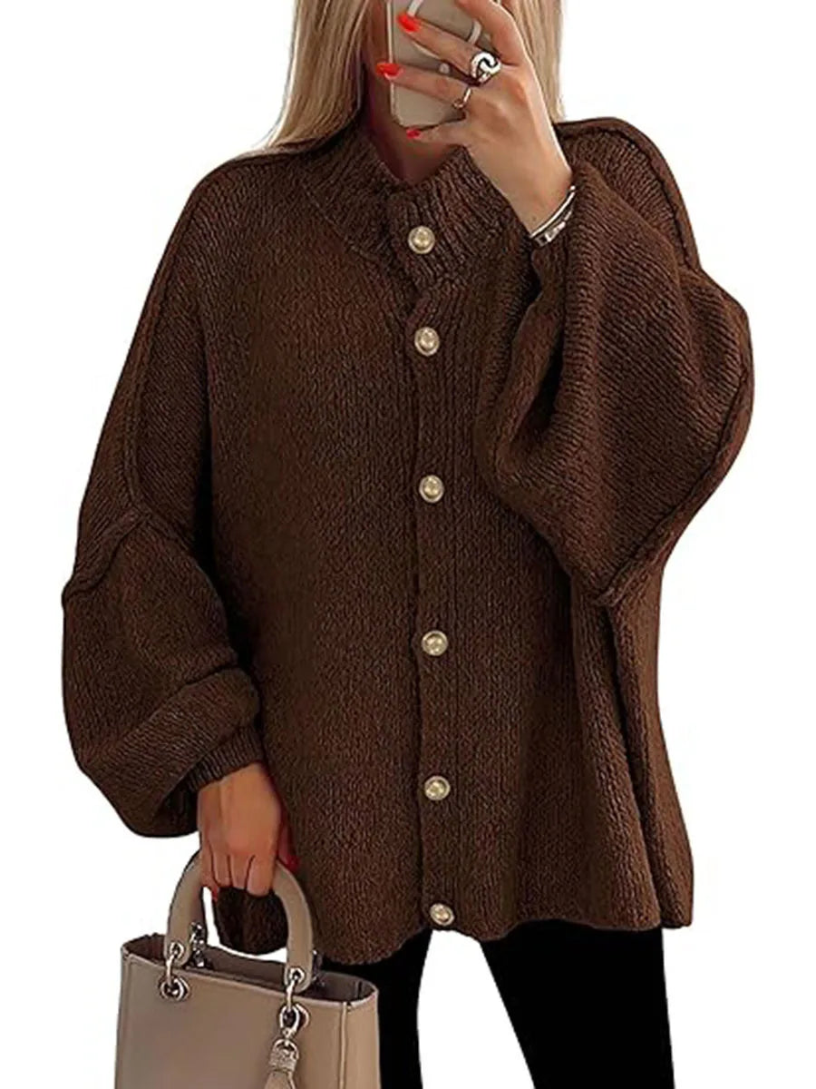 MODENZA Ariana | Cardigan de punto moderna con botones.