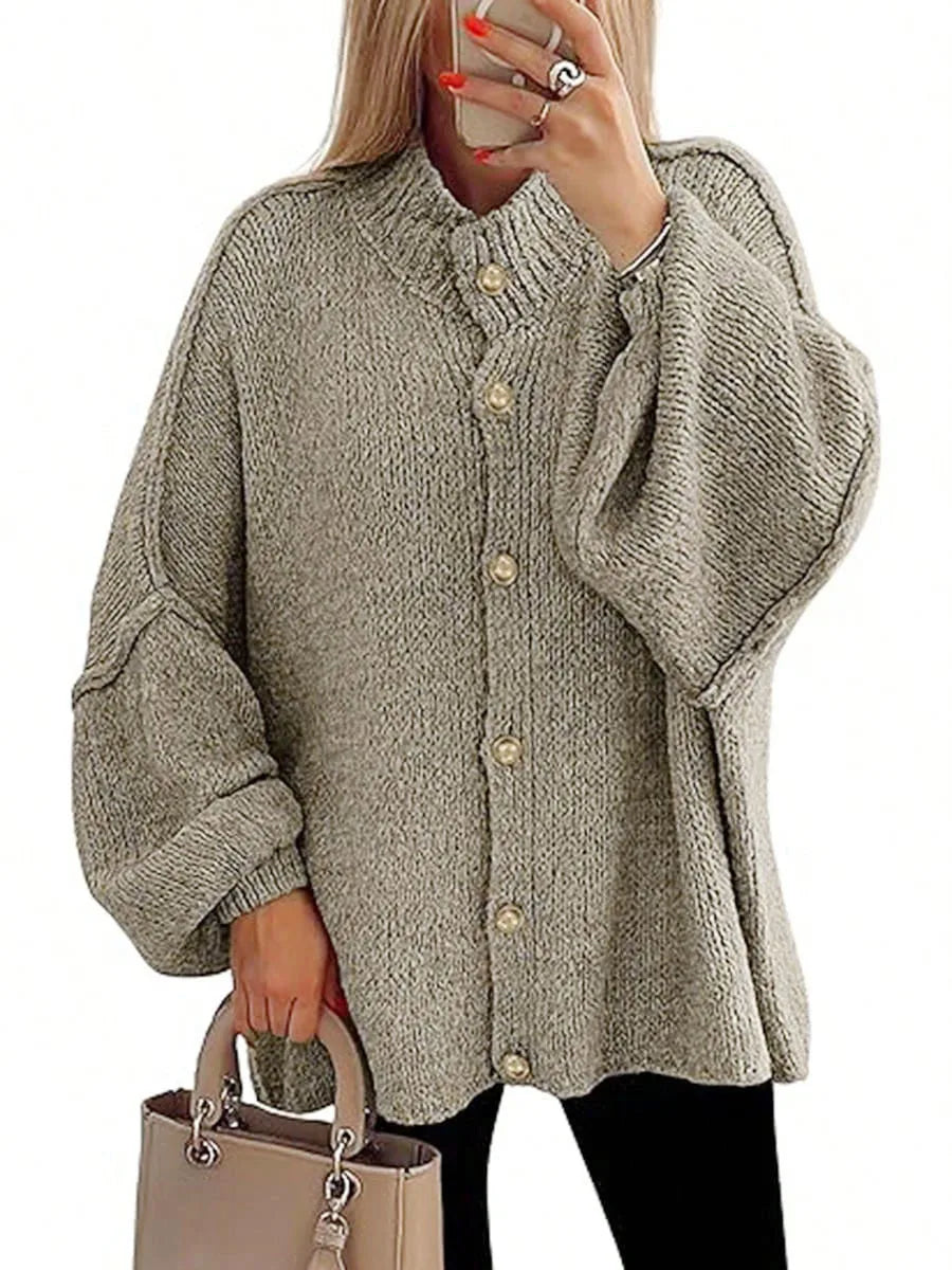 MODENZA Ariana | Cardigan de punto moderna con botones.
