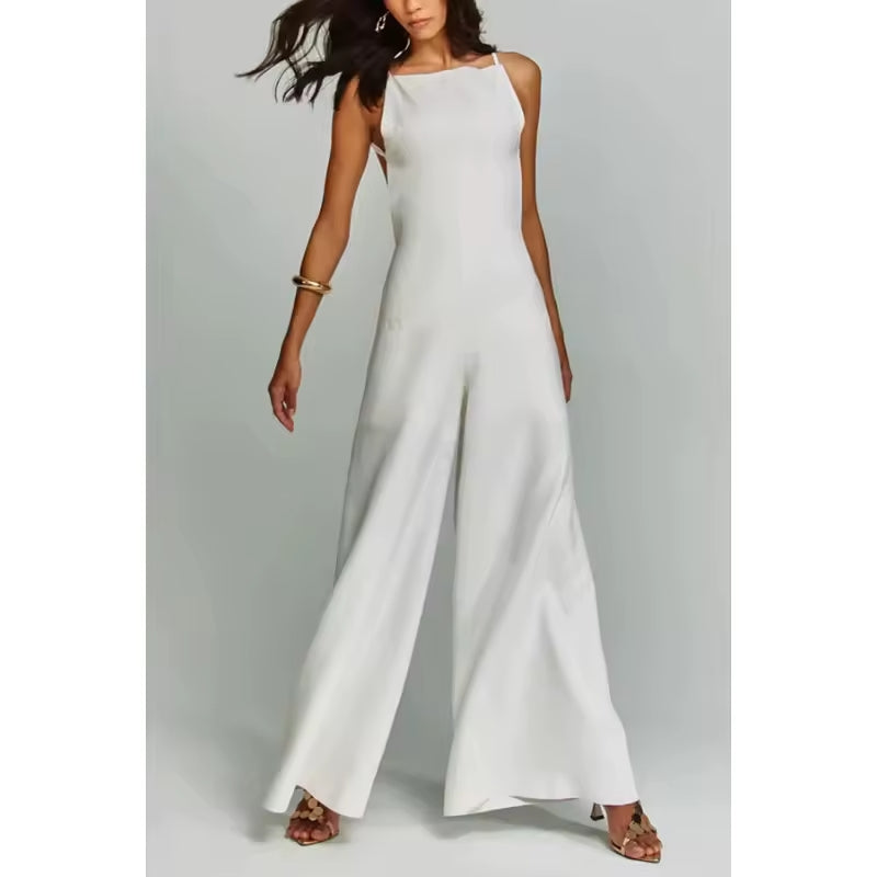 Tuta marrone con scollo all'americana Radiant