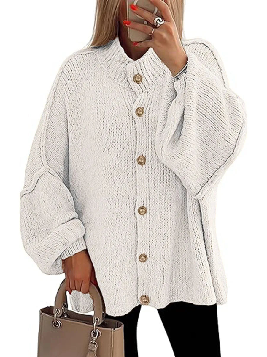 MODENZA Ariana | Cardigan de punto moderna con botones.