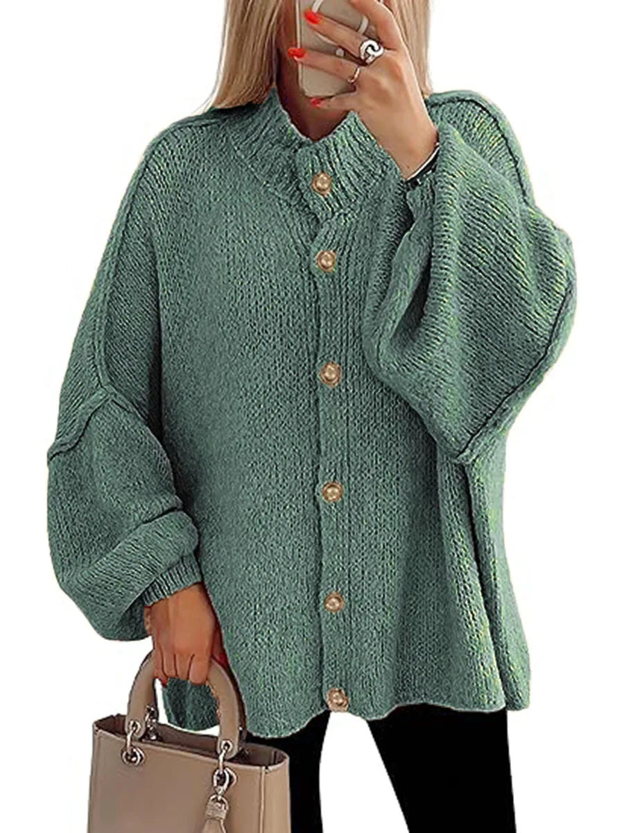 MODENZA Ariana | Cardigan de punto moderna con botones.
