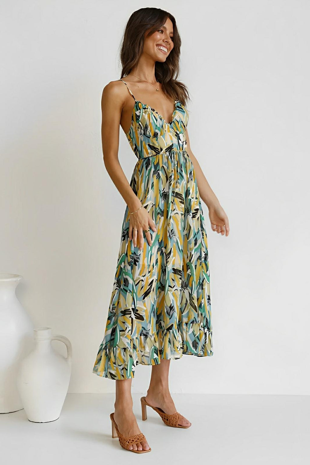 Nerina | Robe longue Painted Breeze