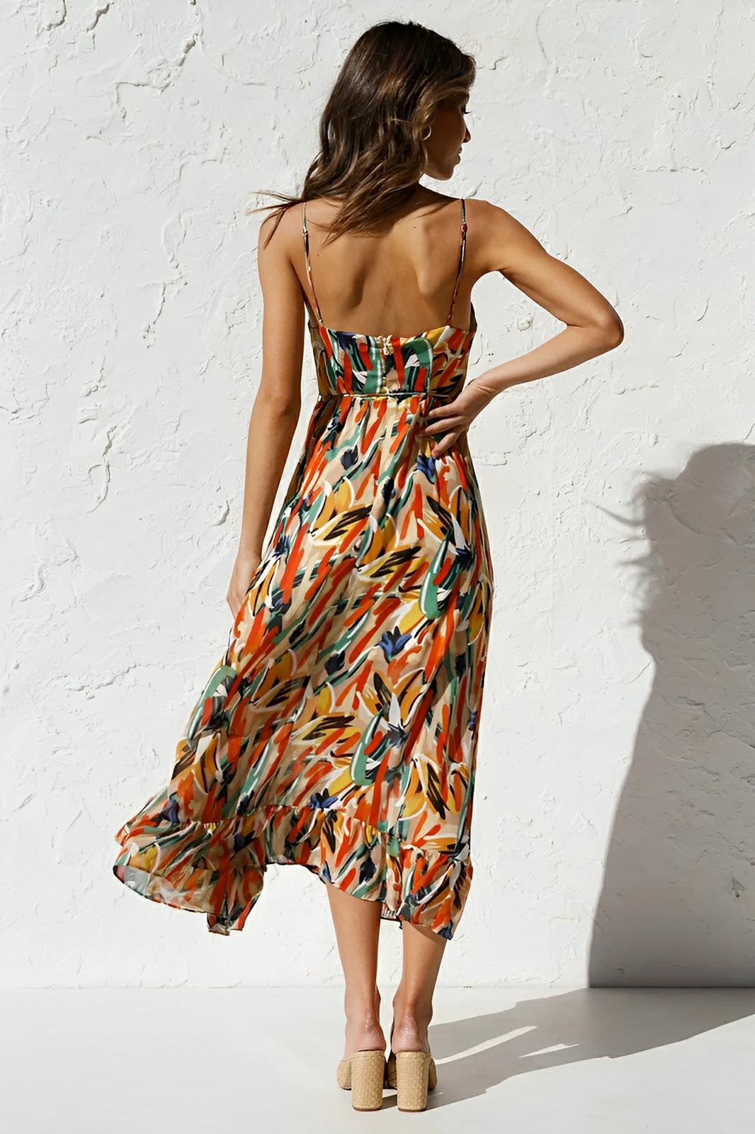 Nerina | Robe longue Painted Breeze