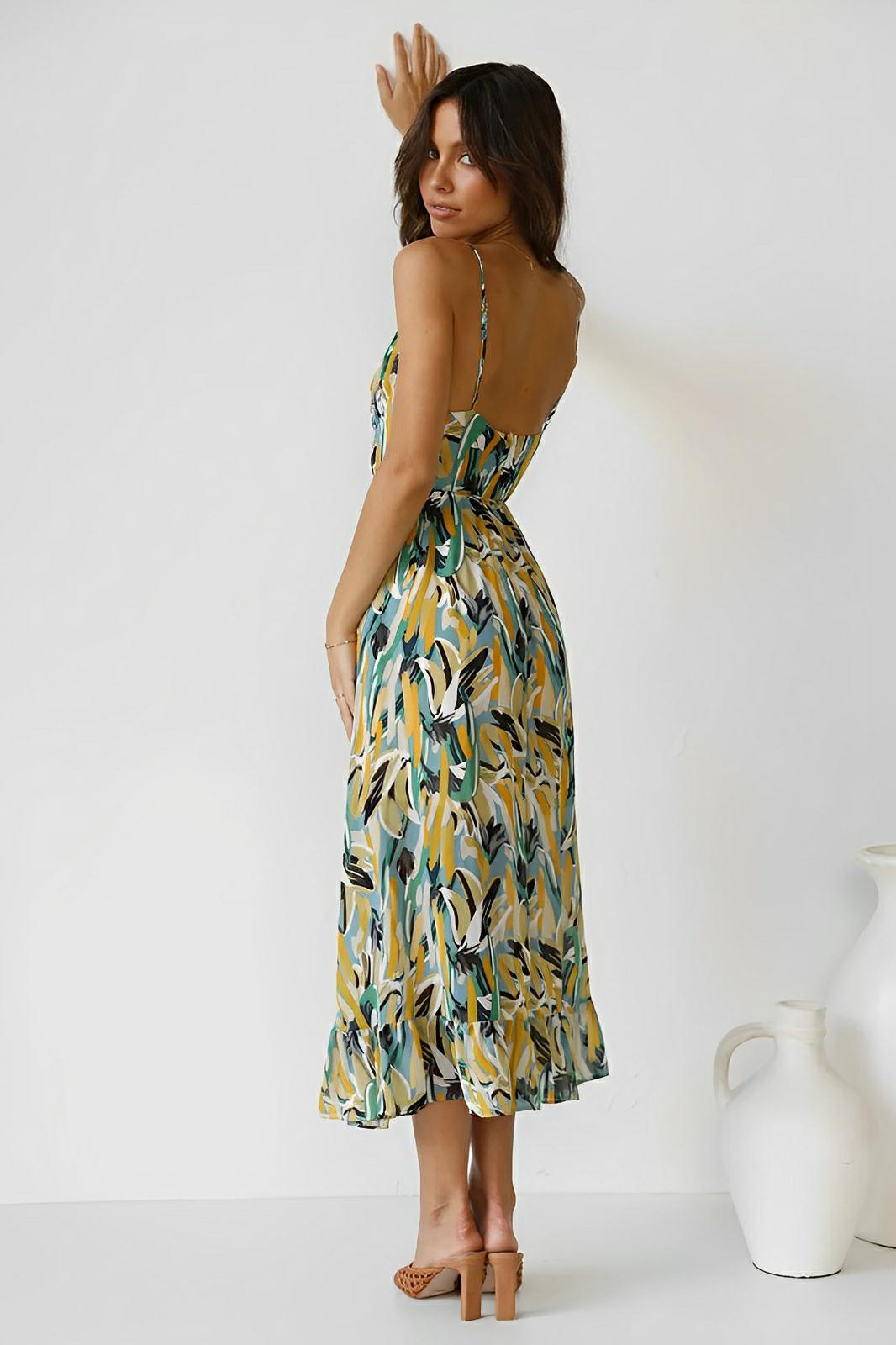 Nerina | Robe longue Painted Breeze