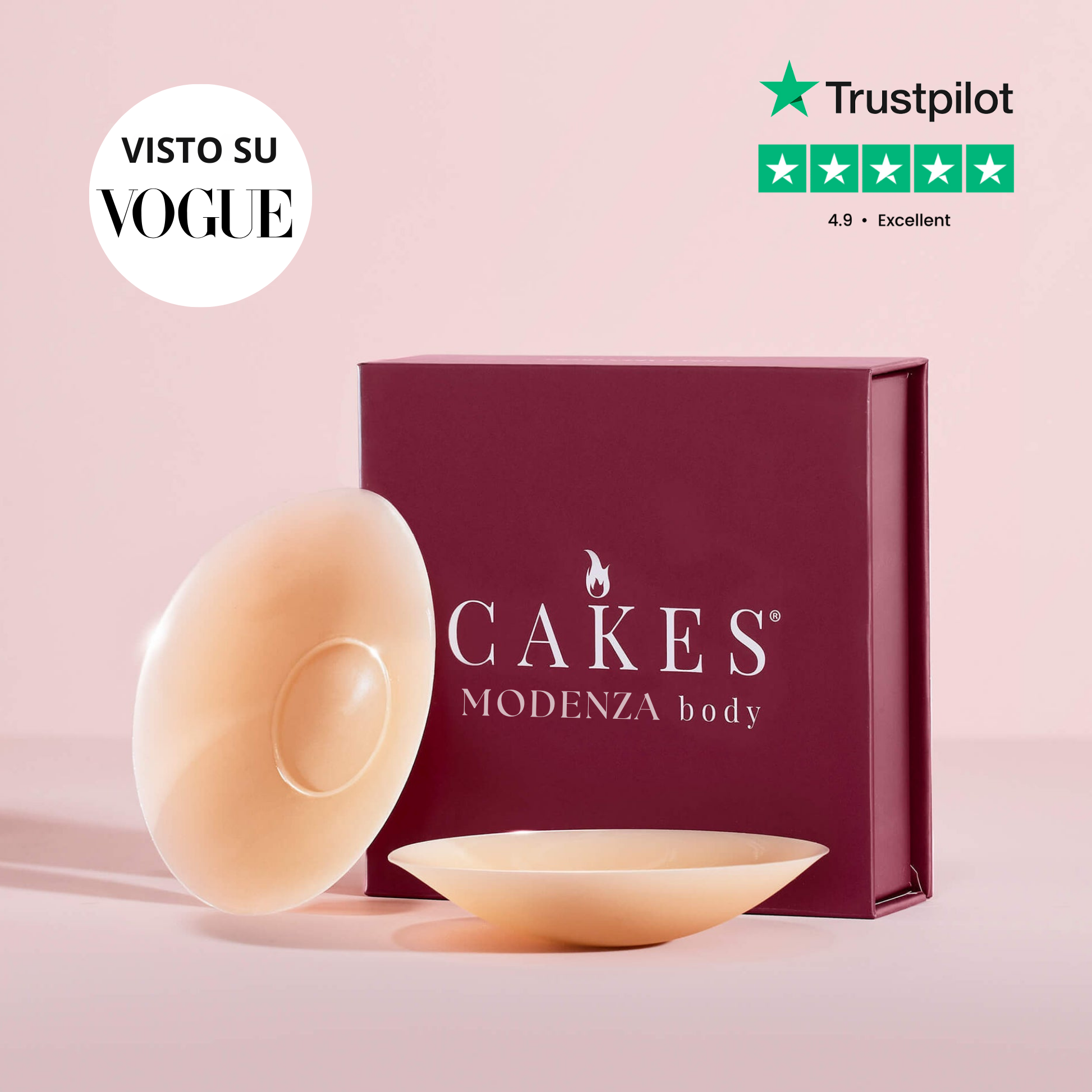 sticky CAKES circles™ - Sostén Invisible - ADHESIVO NATURAL